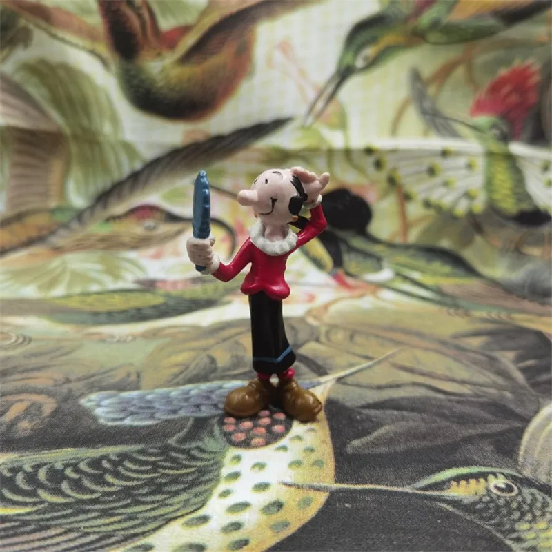 7-9cm cartoon lady olive action figure metal doll soft rubber kids collection model toy