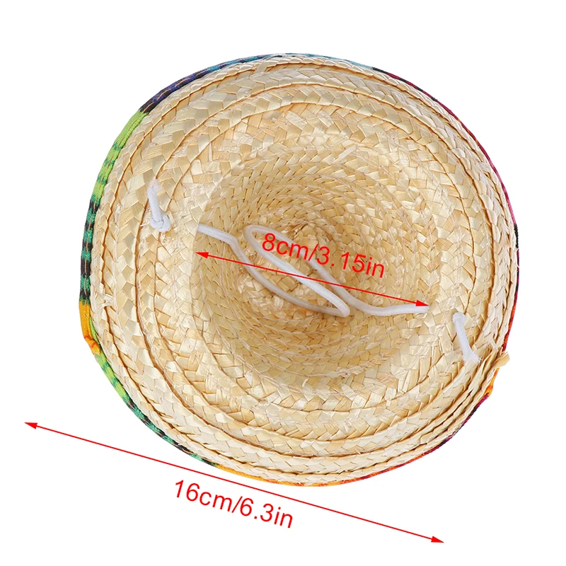 Sombreros de paja para fiestas, mini sombreros de paja para perros, sombreros de sol para gatos, sombreros de playa
