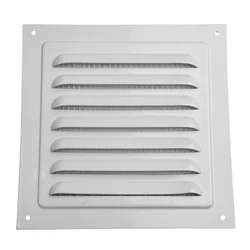 1Pc Air Vent 150-300mm Aluminum Louver Vent Grille Cover Square Vent Insect Screen Cover For Home Improvement Hardware
