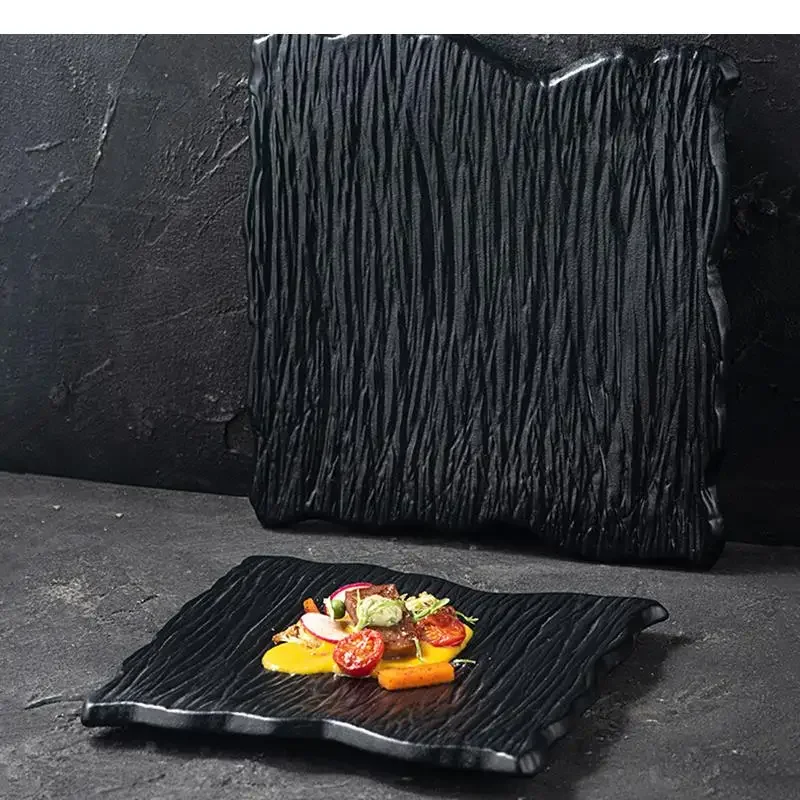 

Irregular Shape Ceramic Dinner Plate Cooking Dishes Sashimi Sushi Dish Hotel Restaurant Tableware Snack Dessert Tray Steak