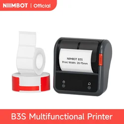 Niimbot b3s impressora térmica portátil código de barras auto-adesivo bolso etiqueta impressora mini fabricante de jóias roupas comercia