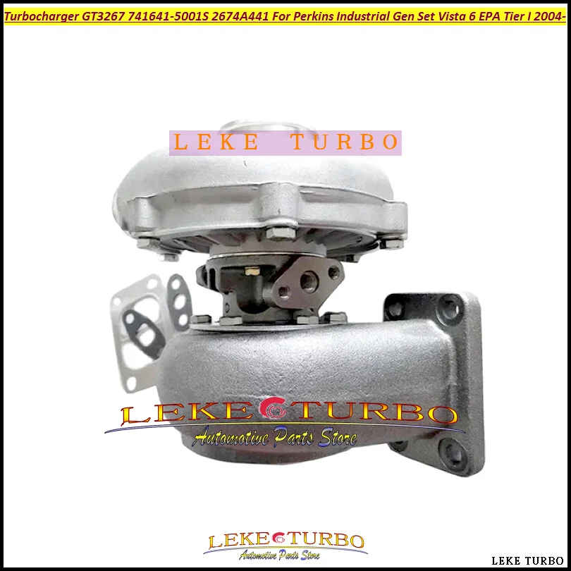 GT3267 741641 1 741641-5001S 741641-0001 2674A441 Turbo Turbocharger For Perkins Industrial Gen Set Vista 6 EPA Tier I 2004-