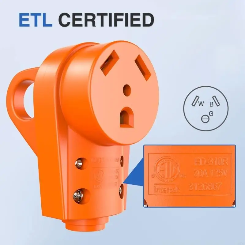 

2025 Новый мужской/женский rvs plug 30amp 125V rvs receptacle щитка электрической питания разъема питания с ручкой рукоятки с