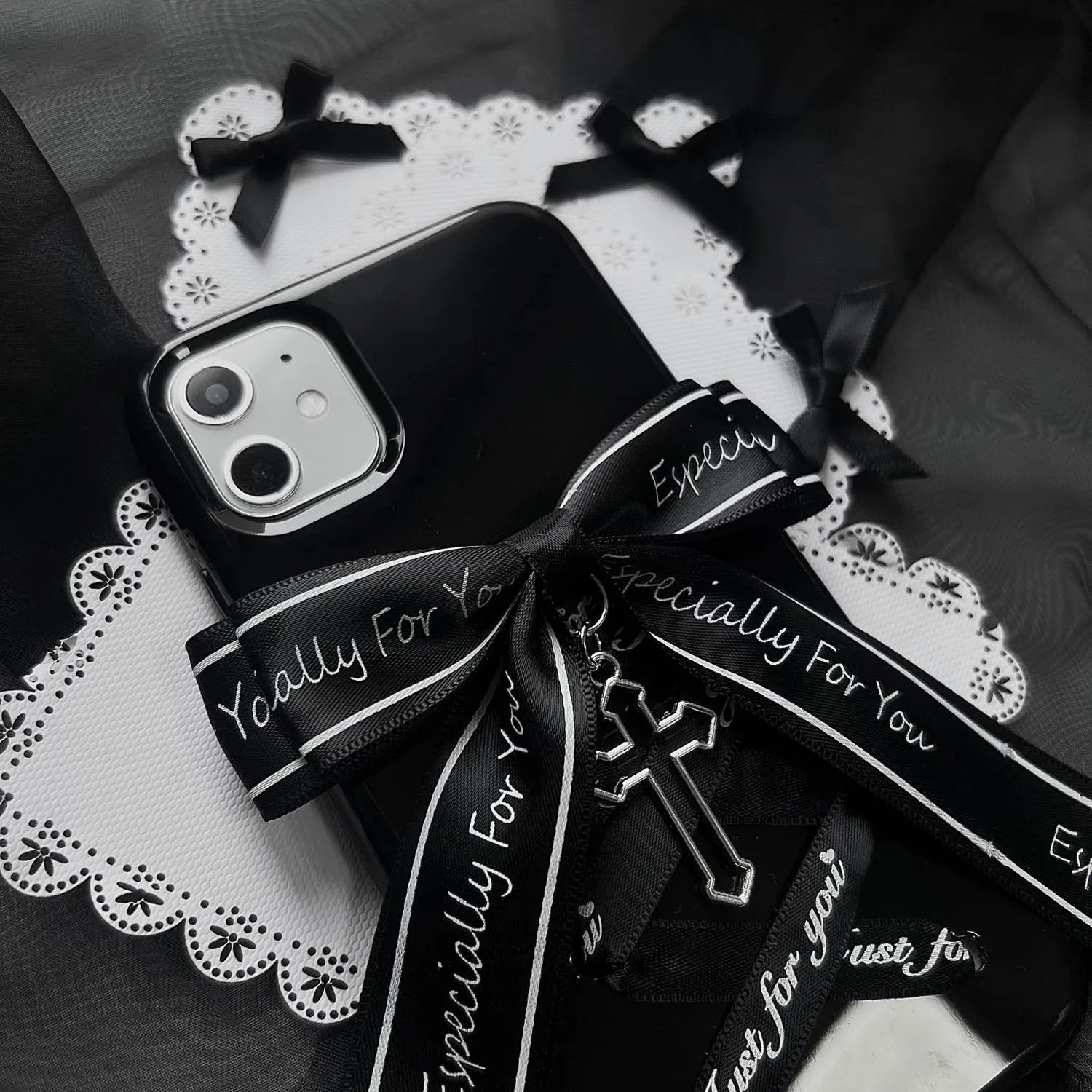 Harajuku Lolita Case For Iphone 11 12 13 14 15 16 Pro Max Plus Mini 11 Pro XS Punk XR X 8 7 6 6S Plus Protection Cover