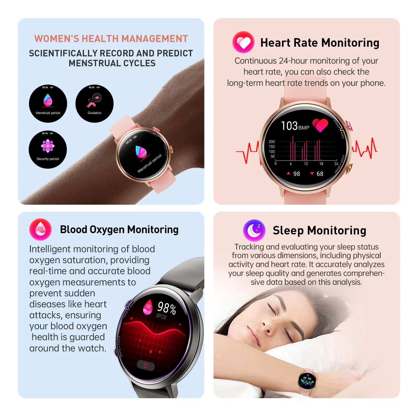 SKMEI-Smartwatch AMOLED à prova d'água, 230mAh, 1.32 ", 5ATM, monitor de freqüência cardíaca durante todo o dia, bloqueio codificado, relógio inteligente para Android, iOS