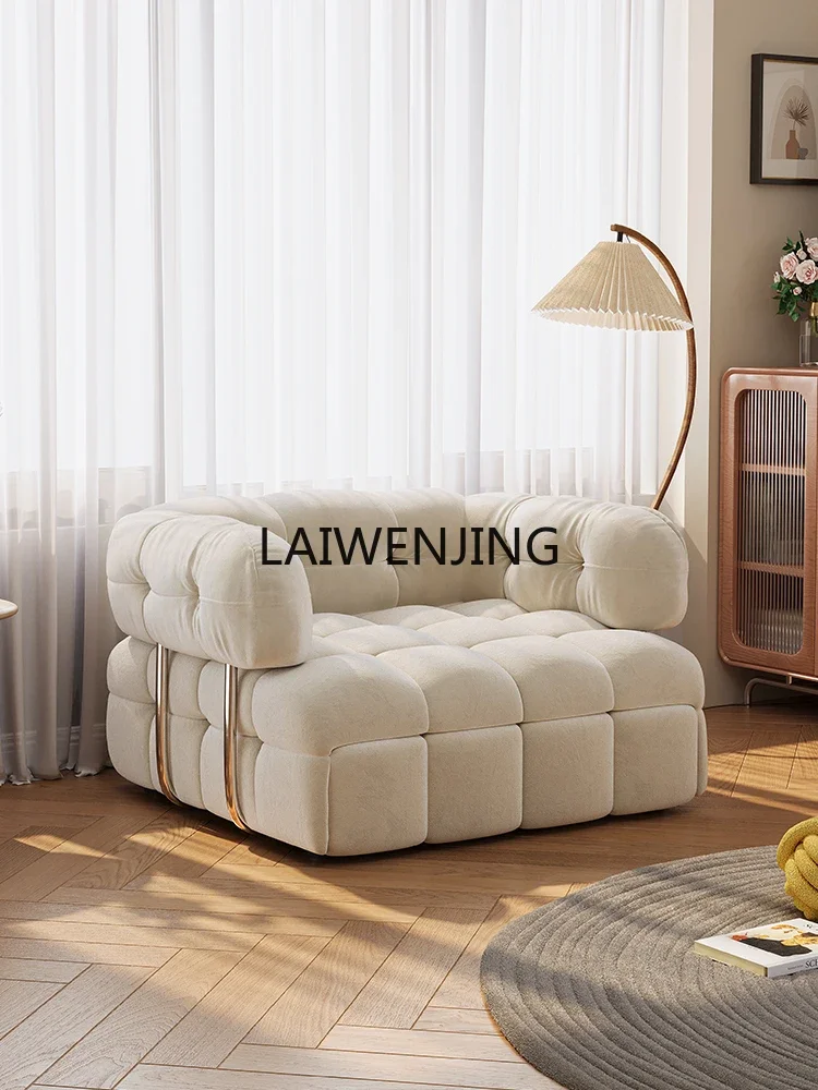 

HLZ puff fabric small apartment living room pull-out medium and ancient style single sofa bed