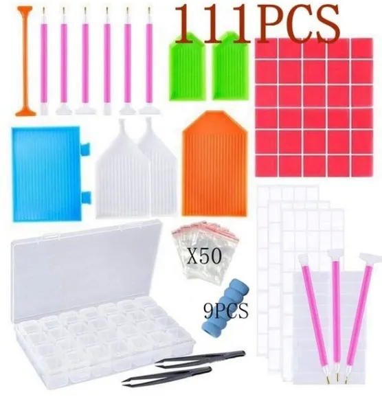 DIY Diamant Malerei Werkzeug, Diamant Flasche Handheld Aufbewahrungstasche Set, Neue Diamant Stift Werkzeug Zubehör – Detail 5