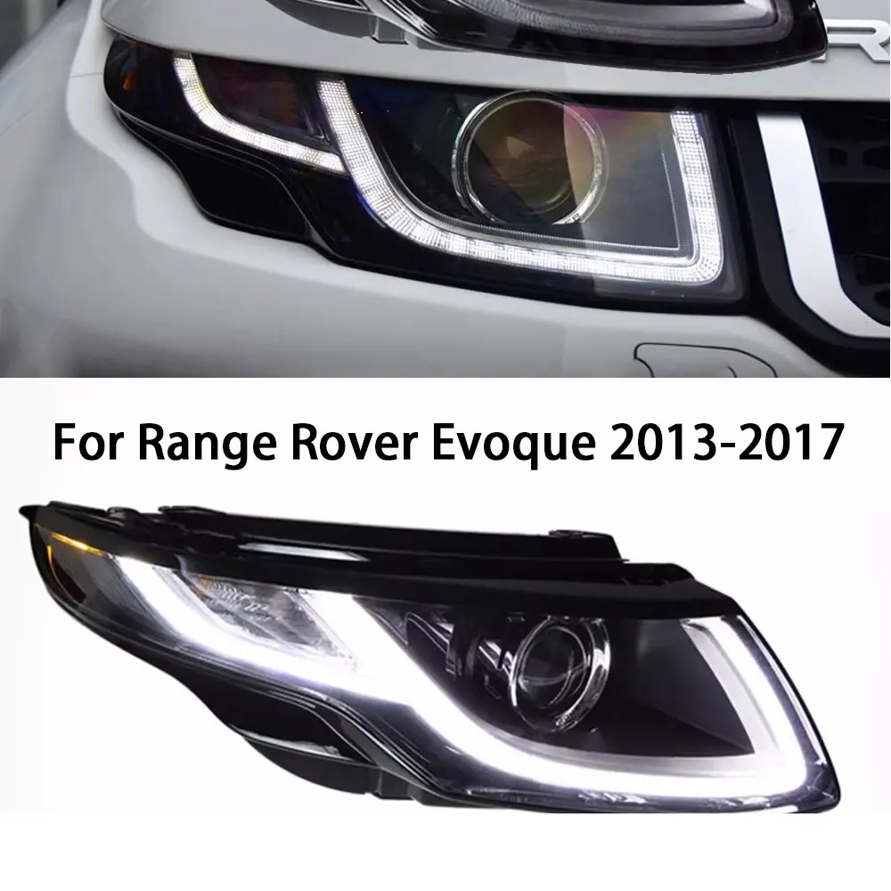 

Для Range Rover Evoque светодиодный передняя фара 2013-2017 для Land Rover, улучшенная фара в сборе, дневные ходовые огни, ксеноновая фара