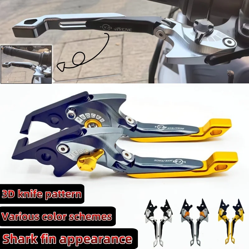 3D Brake Lever Set For Honda Interceptor 800/VFR 1998-01 ST1300/ST1300A 03-07 Motorcycle Parts Foldable Adjustable Handle Levers