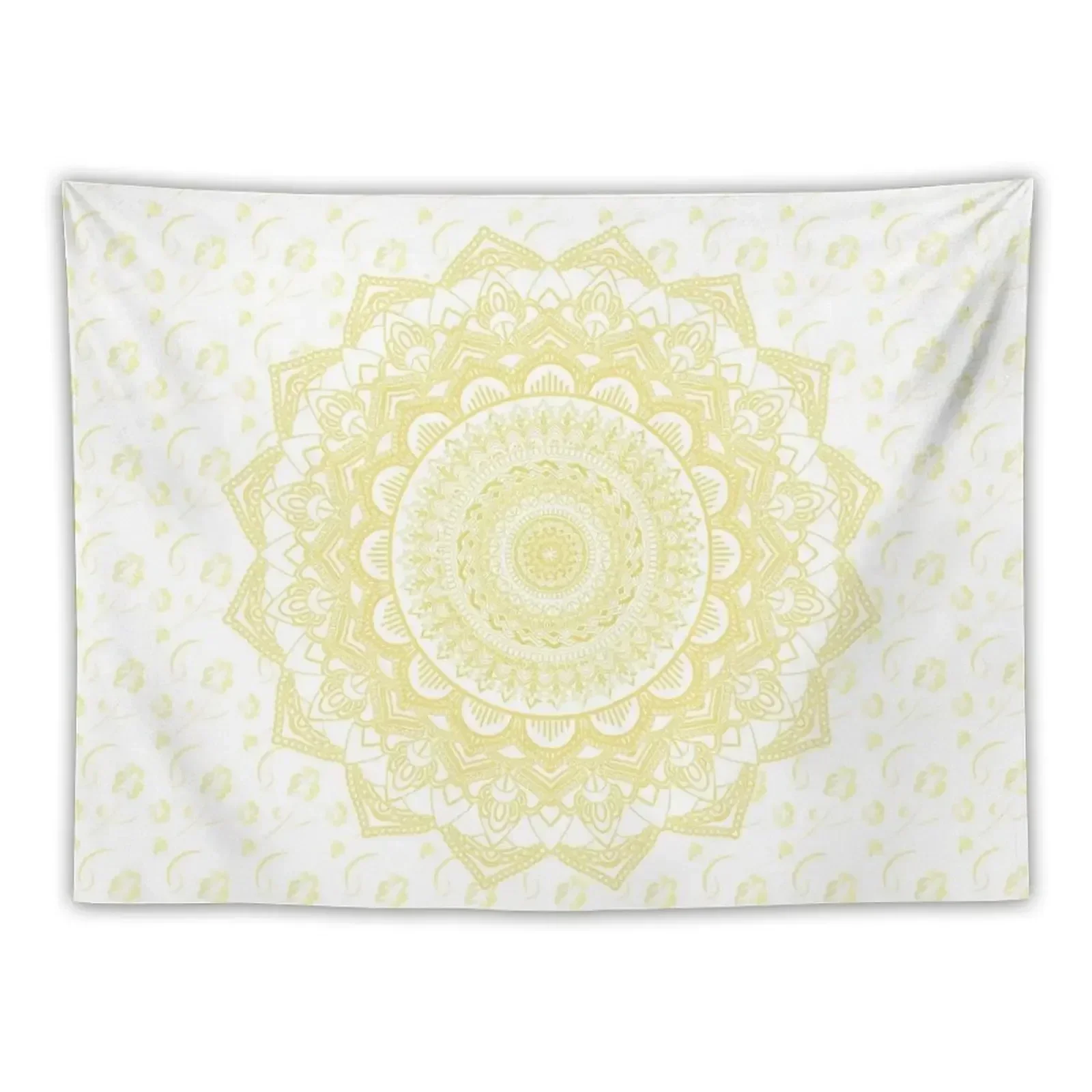 Yellow Mandala Tapestry Decoration Aesthetic Home Decor Aesthetic Decorations For Room Tapestry