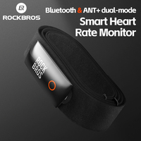 ROCKBROS Heart Rate Monitor Dual-Mode Smart ANT Bluetooth Bike Heart Rate Strap Wireless Connections Cycling Sports Band Belt
