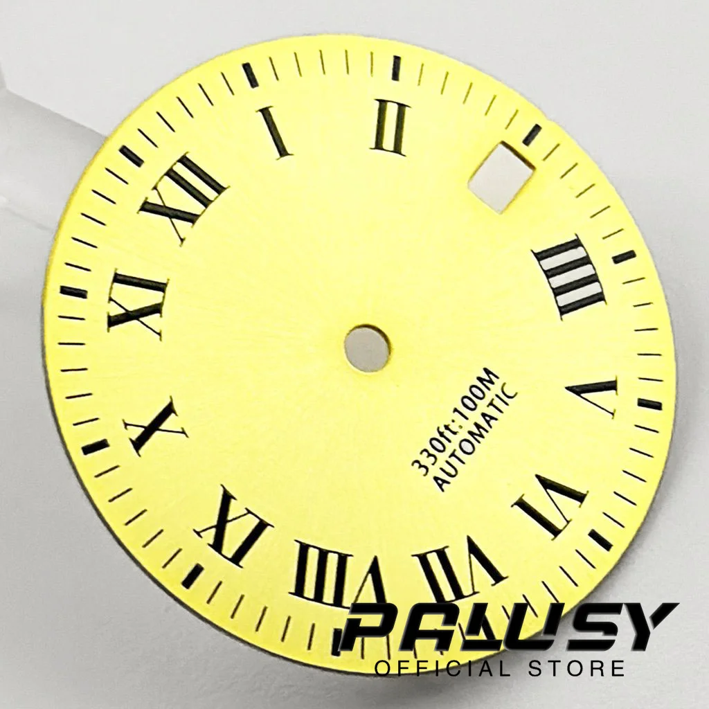 NH35 29mm Gold Watch Dial for NH35A 4R35 Movement Watch Faces Replacement Parts
