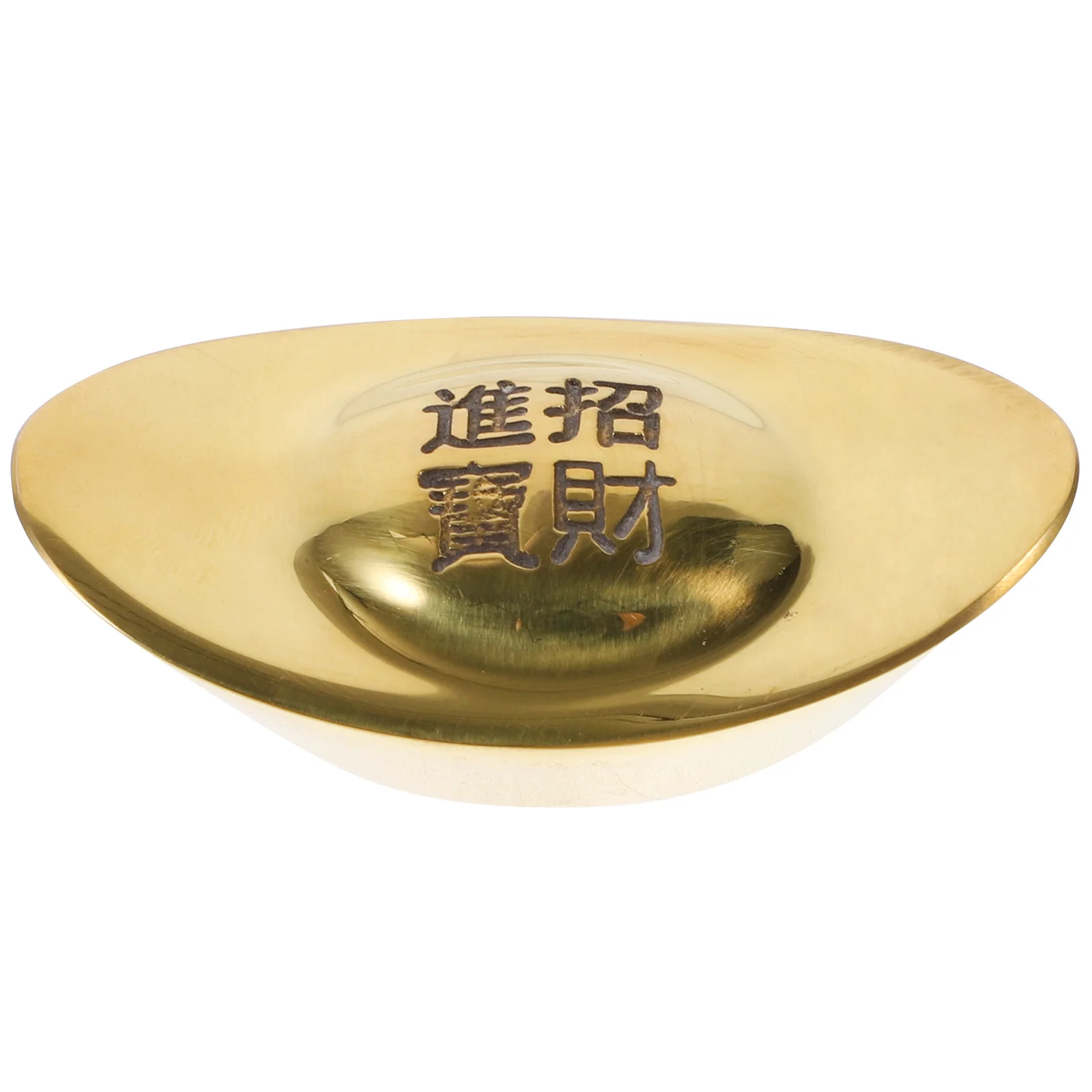 

Chinese Calligraphy Pen Holder Ingot Design Brush Pen Rest Brass Material Paperweight Desk Organizer Paperweights