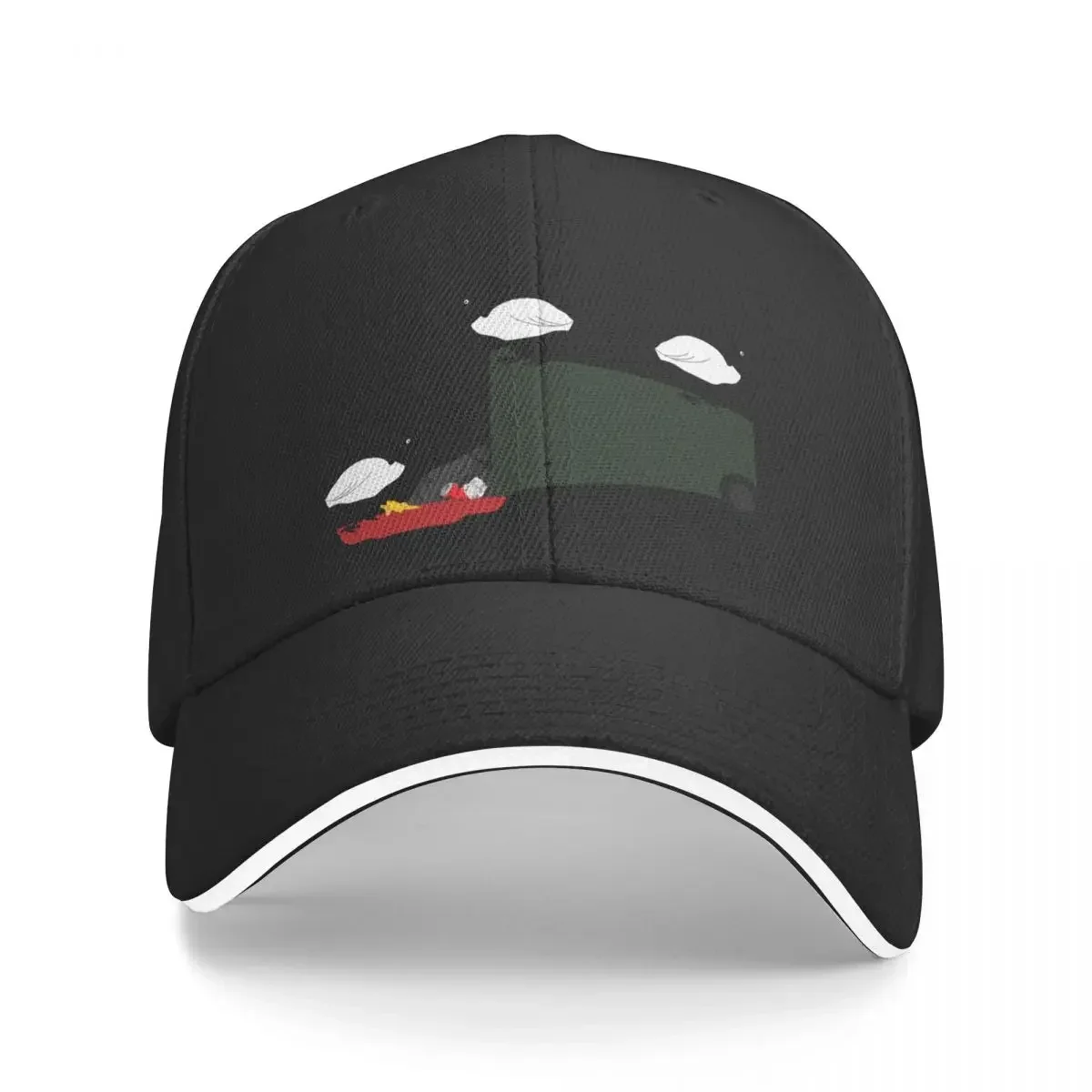 Bin Chickens Eating Lunch on Sea Blue Baseball Cap Visor Luxury Man Hat Hat Man Luxury Men Caps Women's