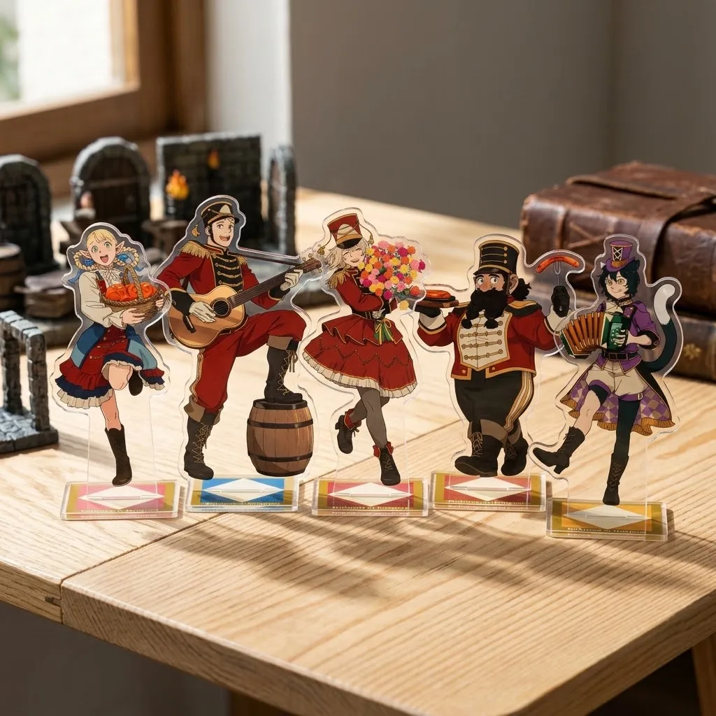 Anime Delicious in Dungeon Acrylic Stand Figure Desktop Decoration Collectible Ornament Cartoon Character Model Gift Keychain