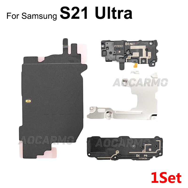 For Samsung Galaxy S21 Ultra Wireless Charging Coil And Loudspeaker Signal Antenna Motherboard Metal Sheet Cover Replacement