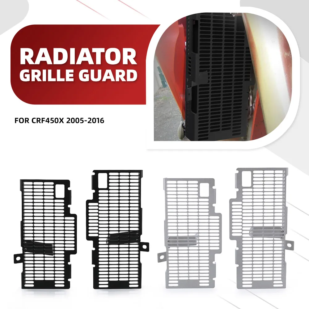 

FOR HONDA CRF450X 2005 2006 2007 2008 2009 2010 2011 2012 2013 2014 2015 2016 CRF 450 X Radiator Guard Cover Grille Protection
