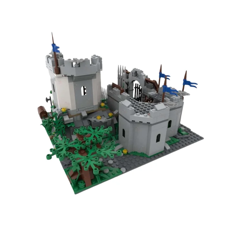 MOC Medieval Castle Series Model - Small Particle Building Blocks Toy Set with 702 Pieces - Suitable for All Enthusiasts to Asse