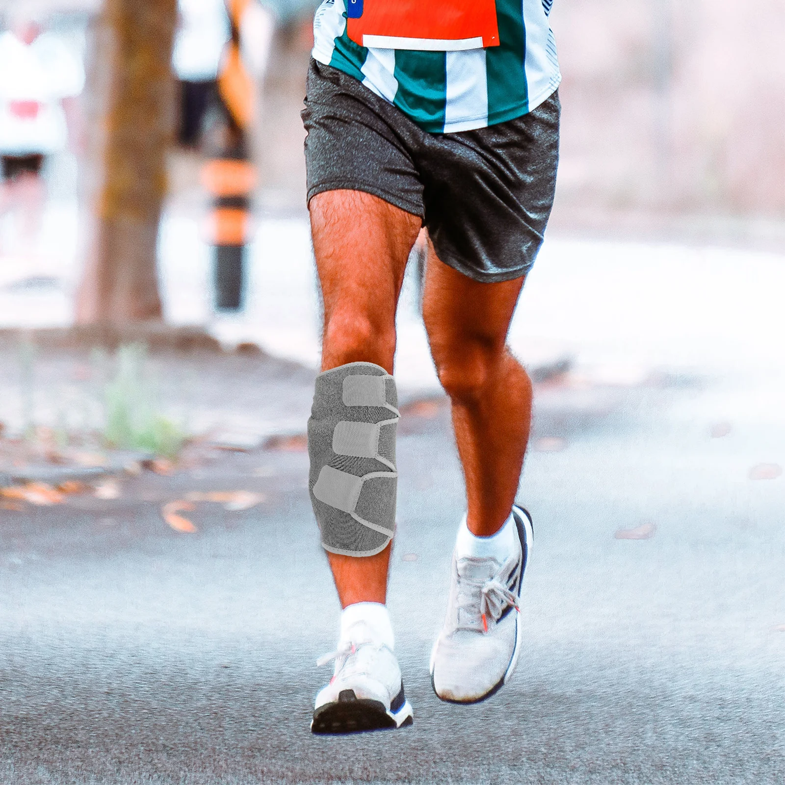 

Регулируемый ремень для поддержки голени, мягкая ткань Sbr, унисекс, рукав для поддержки ног, спортивный компрессионный бандаж для фитнеса икр, дышащий