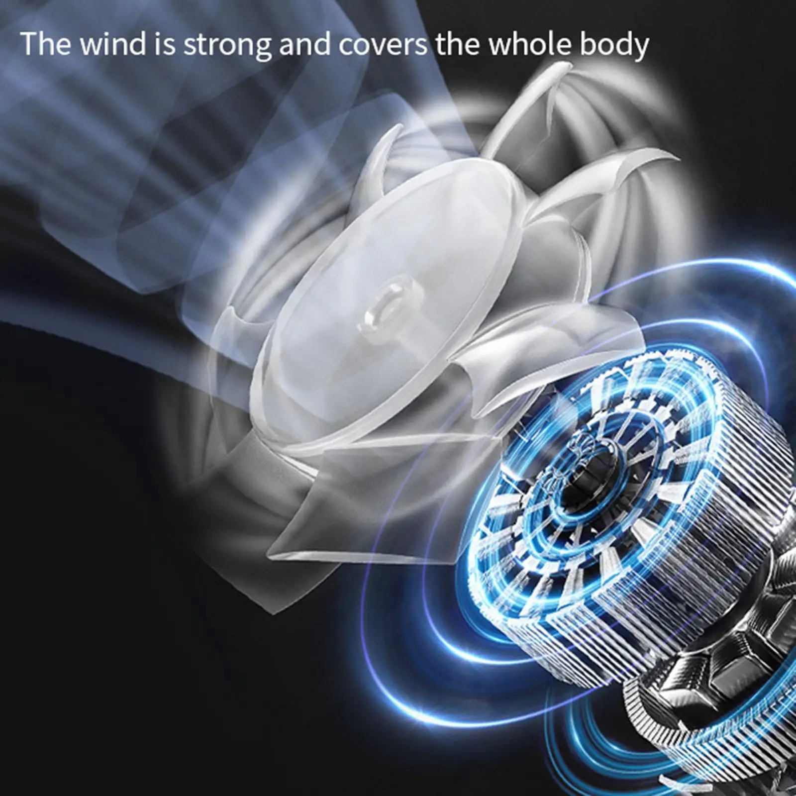 Портативный поясной вентилятор 15000 мАч, мини-вентилятор, многофункциональный вентилятор с быстрым охлаждением, 100 скоростей, перезаряжаемый вентилятор для пеших прогулок на открытом воздухе