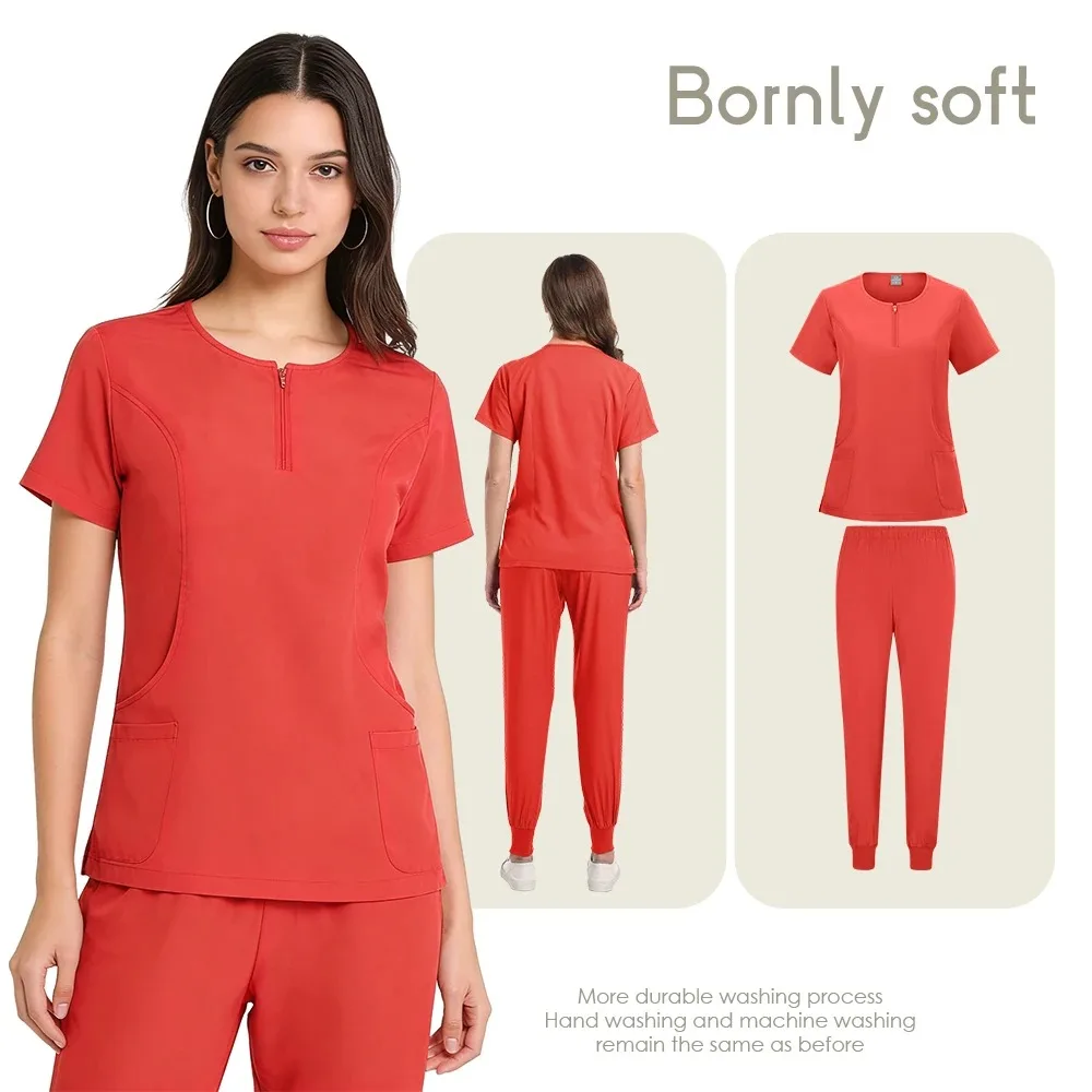 new-scrubs-women-beauty-salon-spa-uniforms-pet-clinic-store-veterinary-dentistry-work-clothes-set-medical-nurse-uniform-unisex