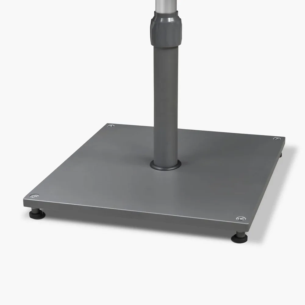 

Patio Umbrella Base Stand AT4030 Market Table Weighted Base Outdoor Heavy Duty Square Steel Plate Stand 66 LBS Black, Customized