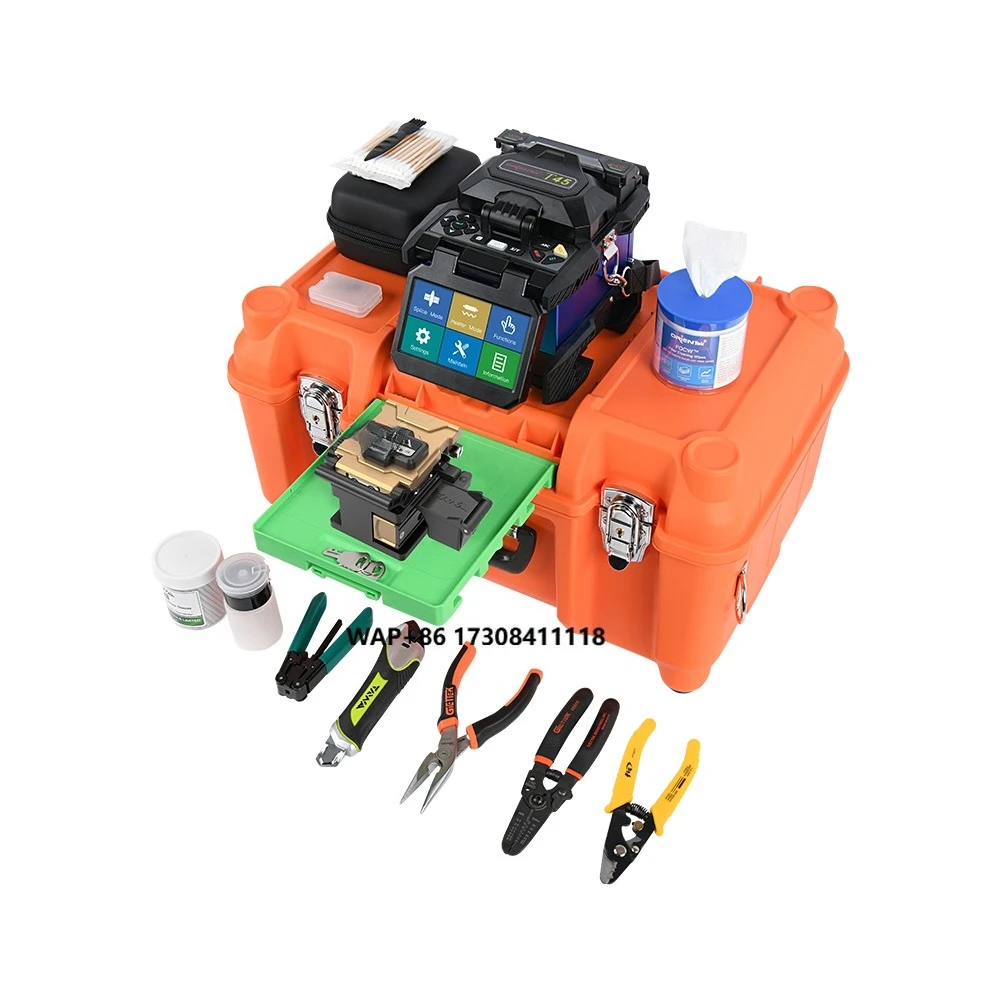 

Fibra Cable Splicing Fiber Optic Machine 7S Splice 18S Heating 0.01dB Loss Alignment T45 Fusion Splicer Welding Equipment