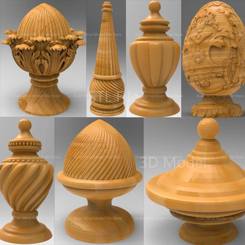 جديد 25 قطعة ثلاثية الأبعاد STL نموذج الدرابزينات والأعمدة ل نك راوتر حفارة نحت أسباير Artcam "ملفات طابعة ثلاثية الأبعاد" ديكور العمود