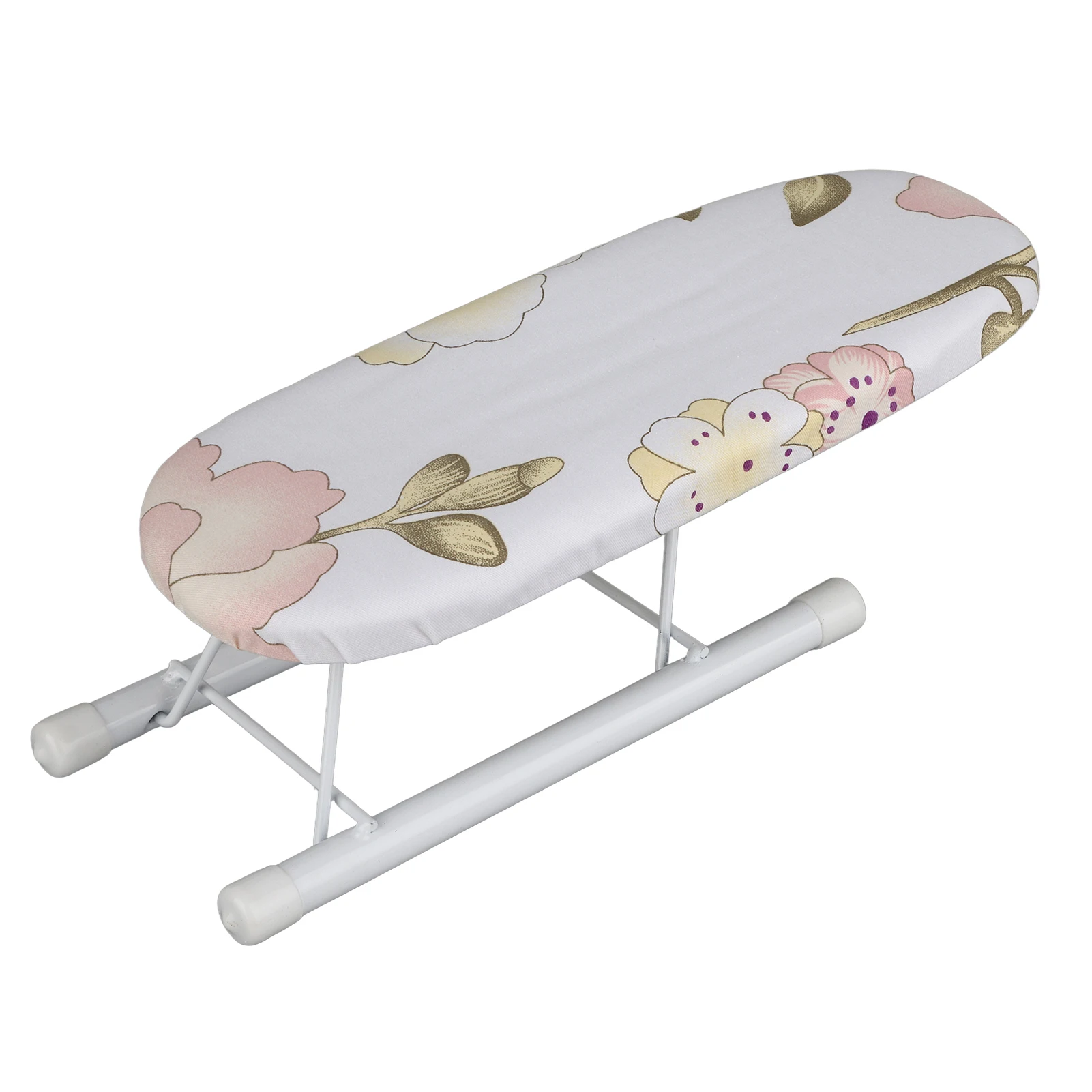 Foldable Space Saving Mini Ironing Board Home Travel Sleeve Cuffs Collars Handling Table(Peony)