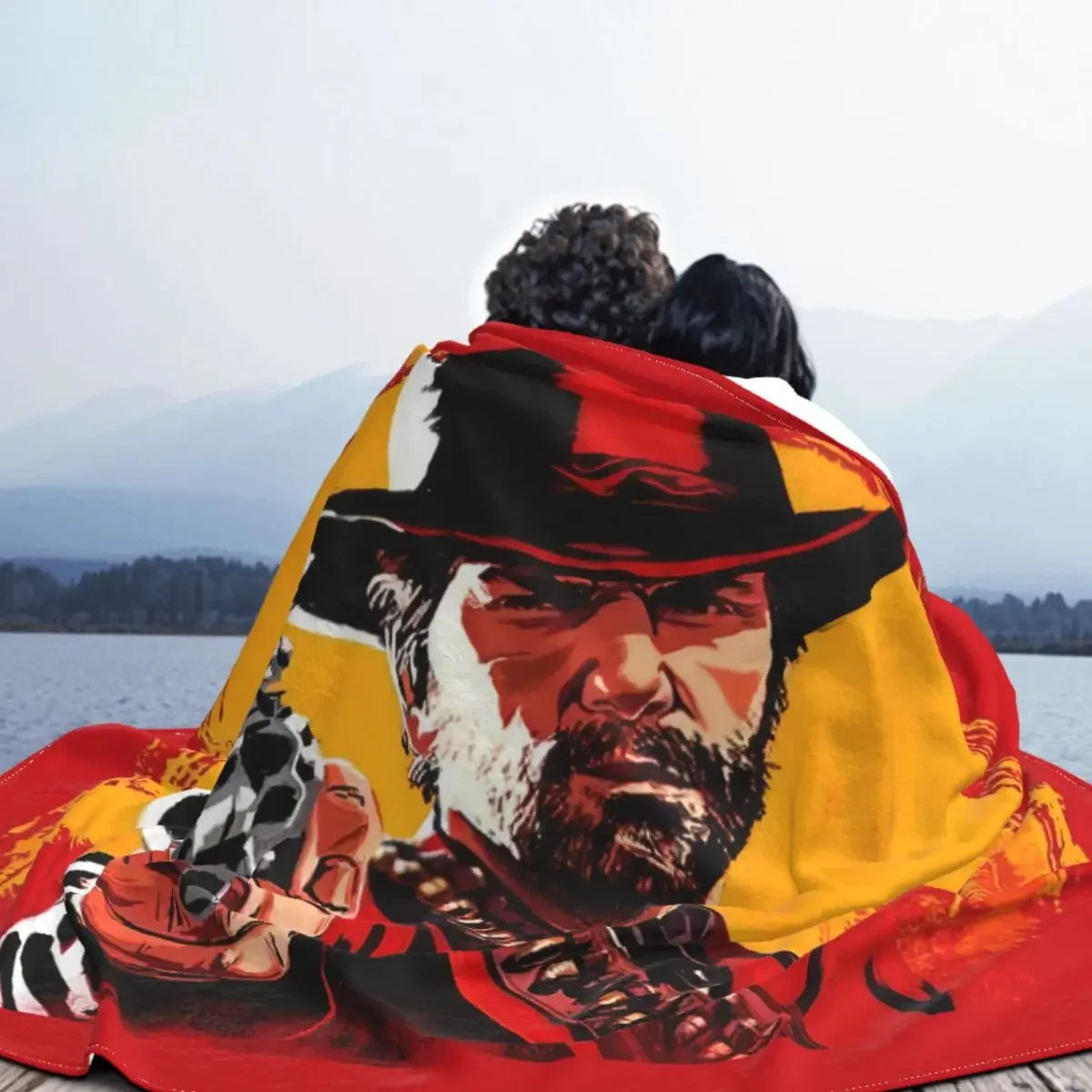 Red Dead Redemption 2 RDR2 Blanket US West cowboy Fuzzy Novelty Warm Throw Blankets for Bedding Lounge Summer