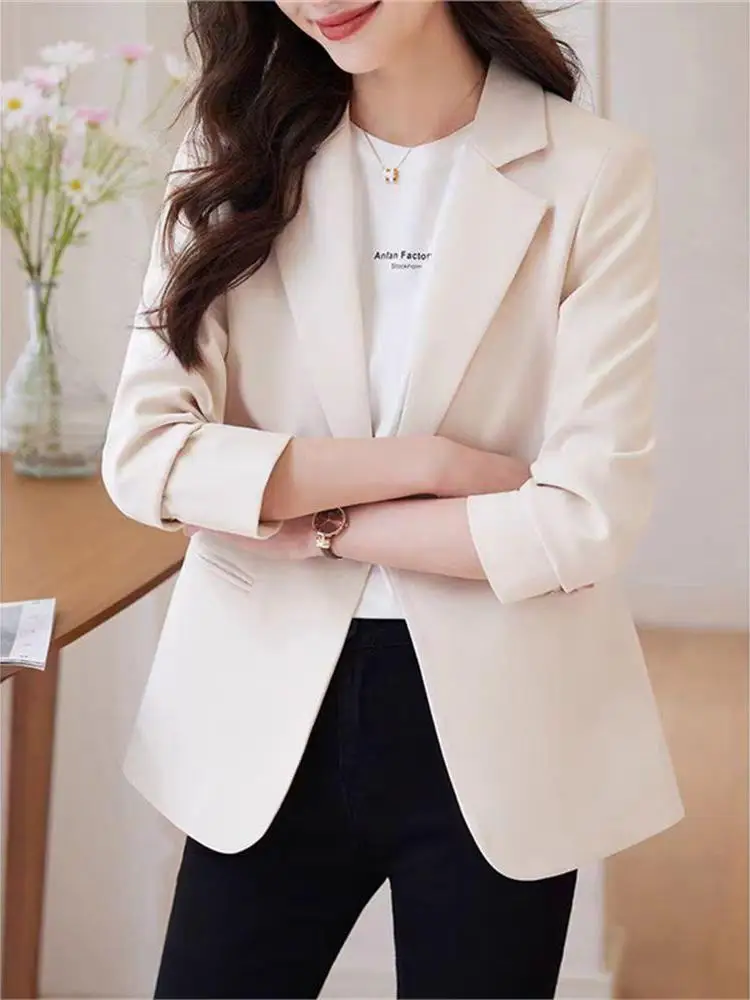 Cact Abito da donna Bla Jaet Casual Versatile Or Sle Coreano Faion Primavera Autunno Nuovo arrivo Design Cleanfit