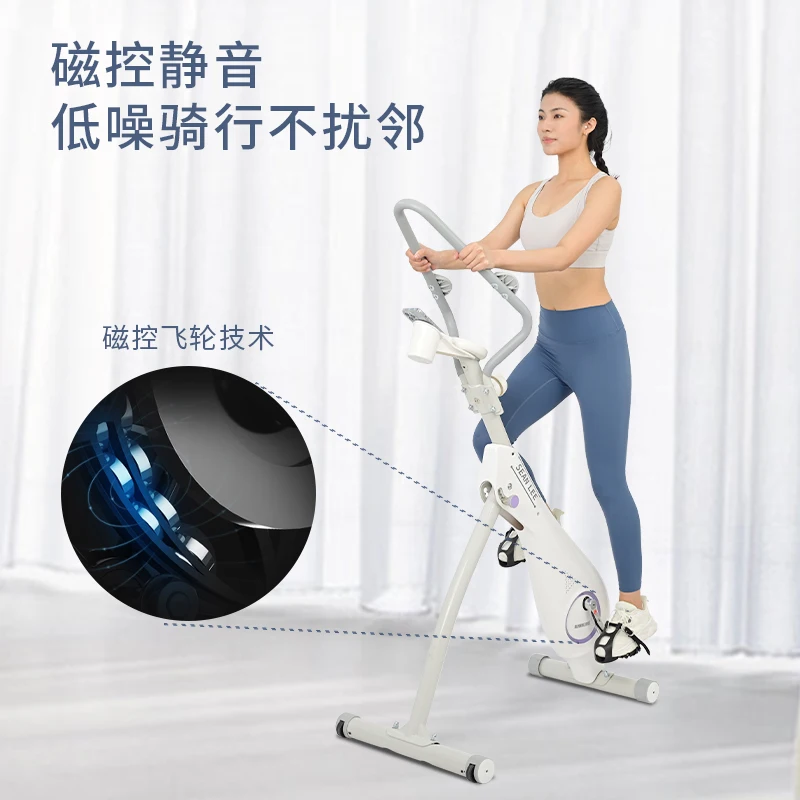 spinning bike, home fitness, silent magnetron exercise bike, fat burning, upright seatless exercise