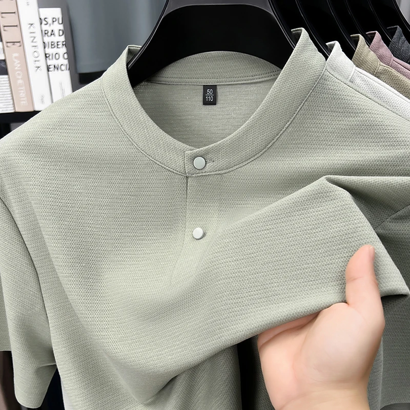 Classic Men's Summer Linen Old Money Style Relaxed Fit Breathable Round Neck Short Sleeve Ultra Soft Lightweight Comfort T-shirt
