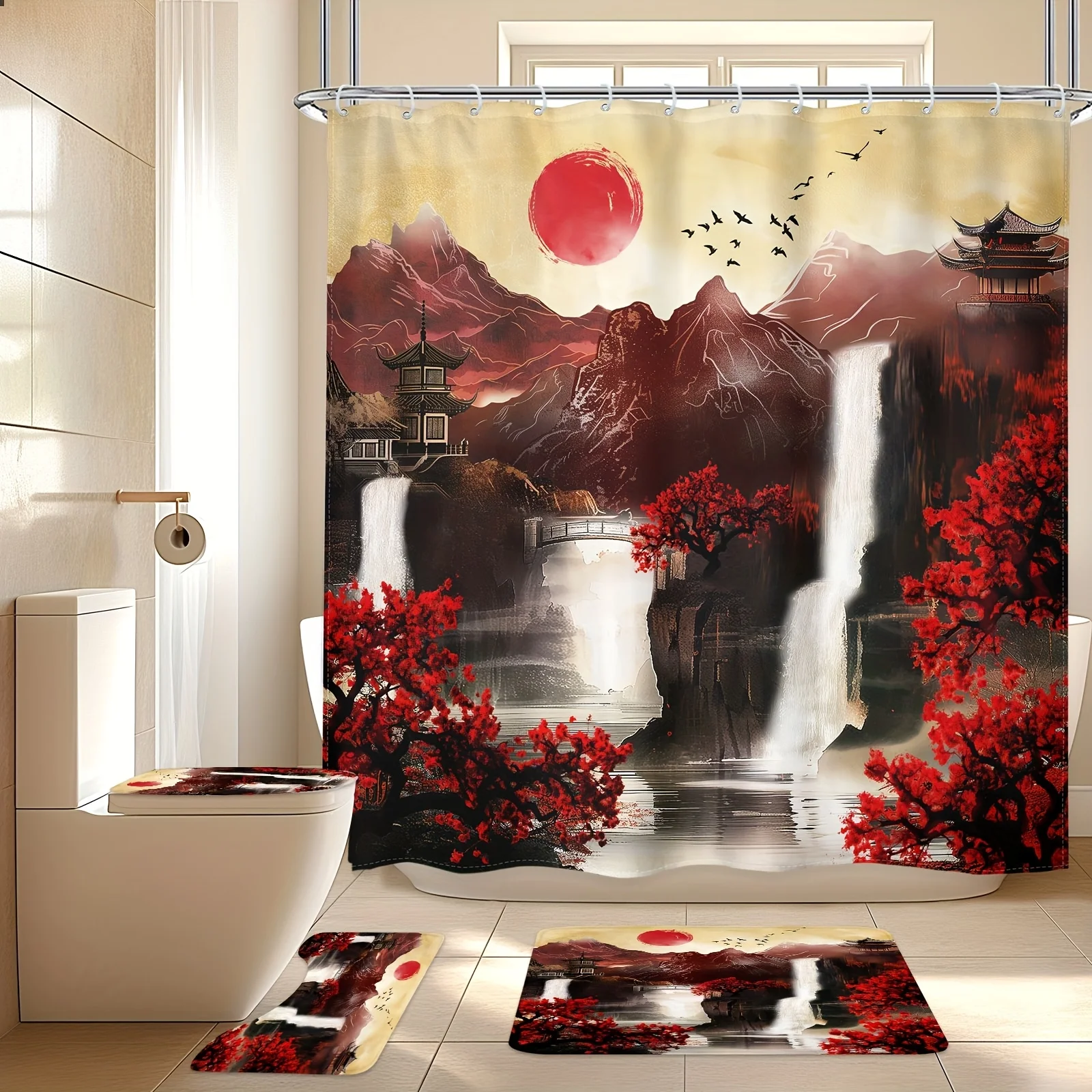 

Bathroom Four-Piece Set: The Perfect Choice for Quality Enthusiasts Seeking Ultimate Comfort and Style with a Stunning Oriental