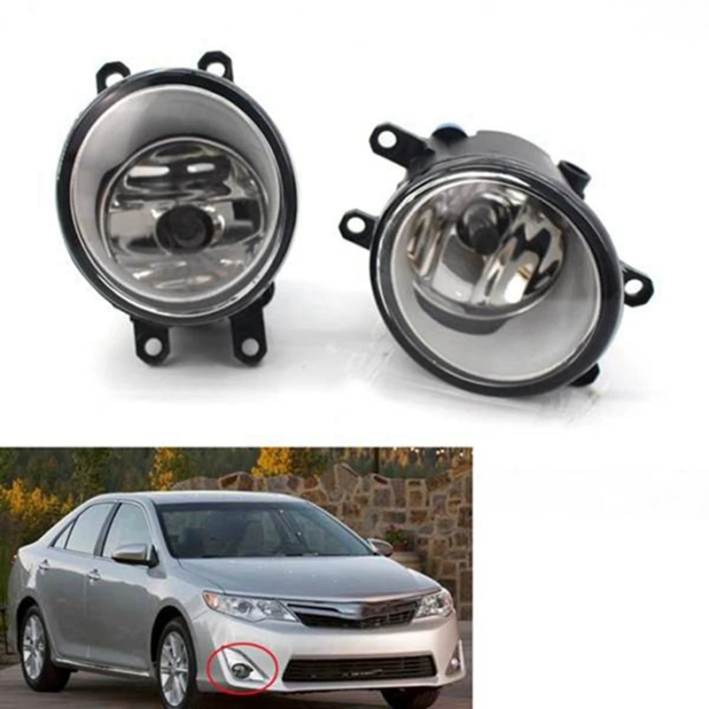 1 Pair Car Fog Lights Front Bumper Lights Anti-Fog Lights 8121006071 For Toyota Corolla Camry Corolla Reiz RAV4