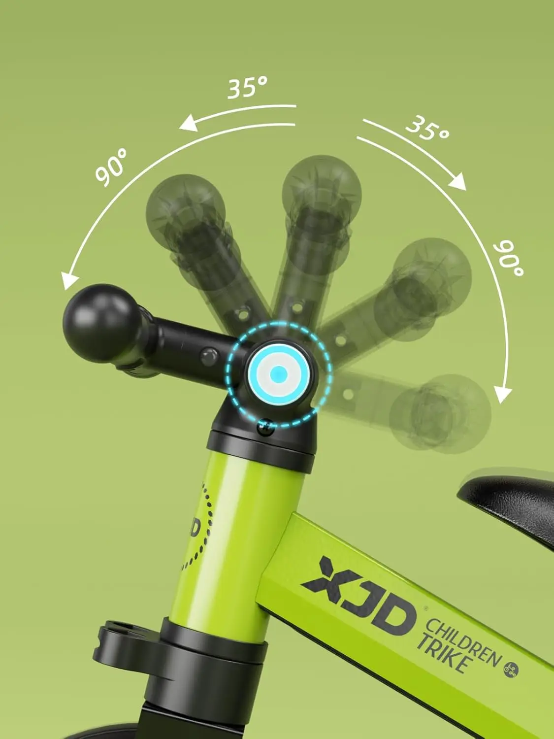 5 in 1 Toddler Bike, Tricycle for Toddlers 1-3 with Adjustable Seat Height, Removable Pedals, Ideal Balance Bike Birthday Gifts