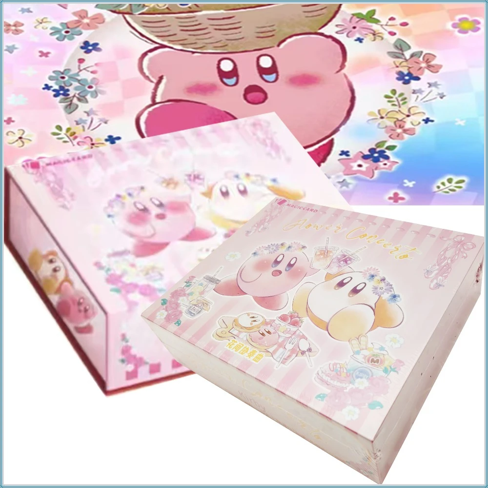 

Kirby Exquisite Peripheral Collection Cards Fairy Tale Dreamy Flower Design Anime Game Cartoon Character Hobby Cards Fun Gifts