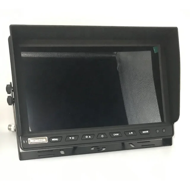 PC 10.1 inch Auto VGA 1024X600IPS Display CCTV Scherm met VGA en AV-ingang Desktop Hoofdsteun LCD Computer