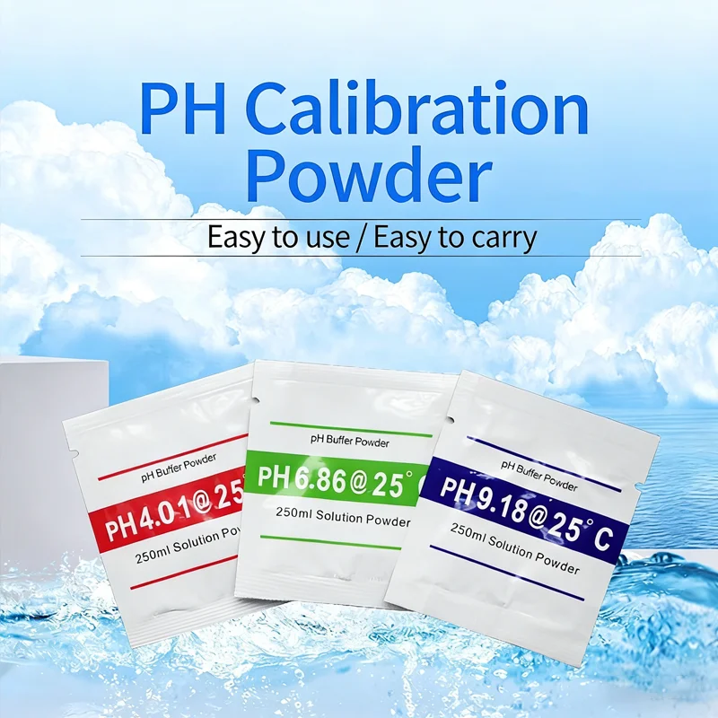 

15/25pcs/lot PH Buffer Powder 4.00/6.86/9.18 Calibration Point PH Measure Calibration Solution Replacement For PH Test Meter