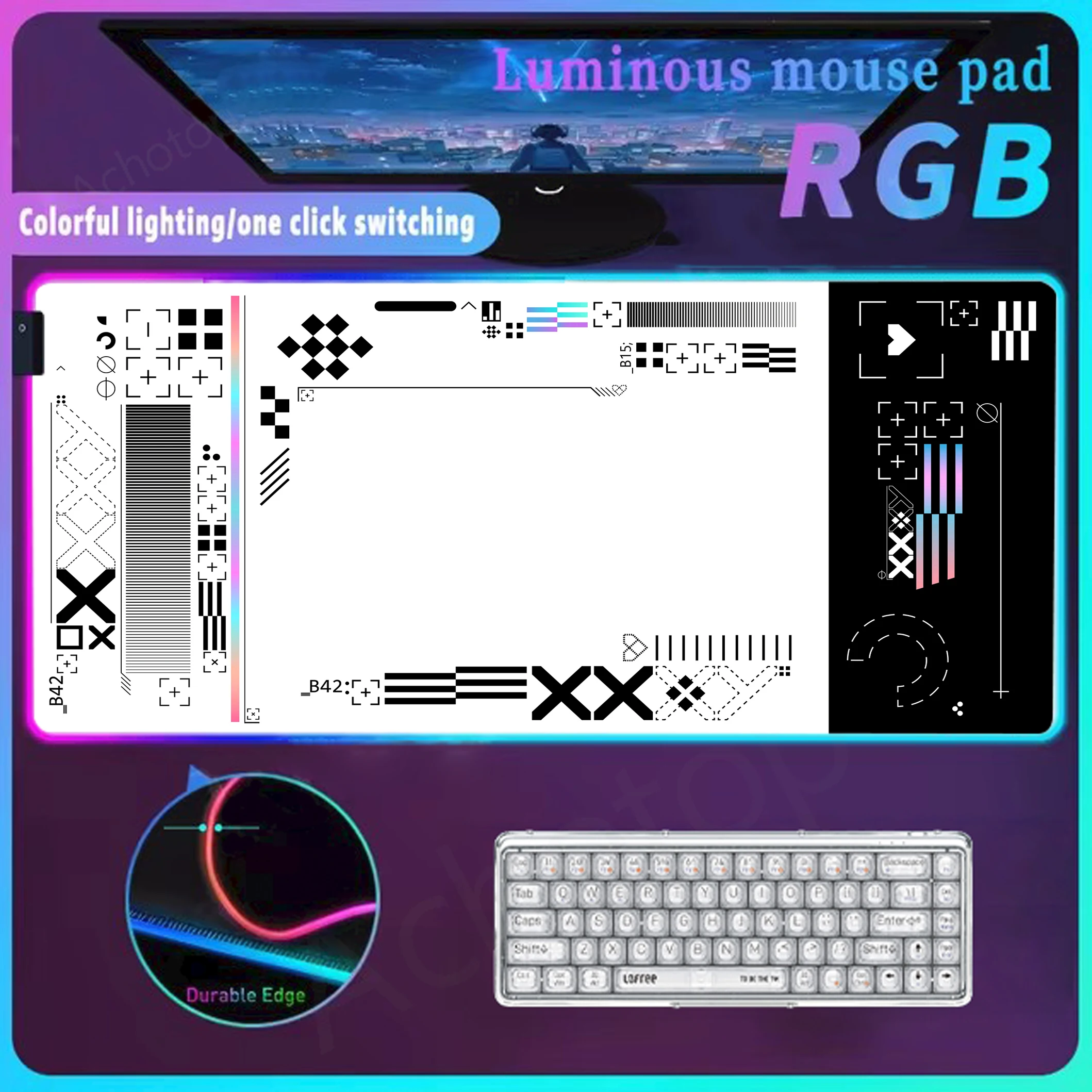 

CSGO Printing Collectio Mousepad Large Rgb Mouse Pad Table Mat With Led Carpet Gaming Accessories Glow Personality Mousepad Xxl