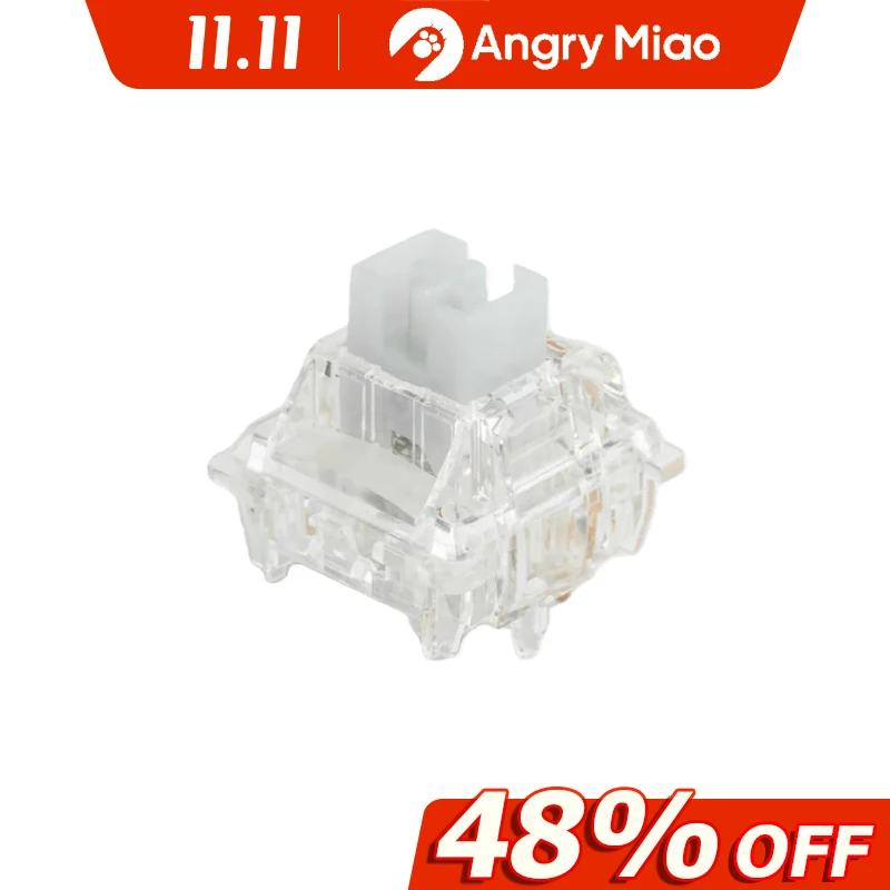 

[DRY STUDIO x Gateron] DR Rapid Ice Gaming Switch for Keyboard Linear Feel 1mm Ultra-Fast Trigger Ultra-Light Extended POM Stem