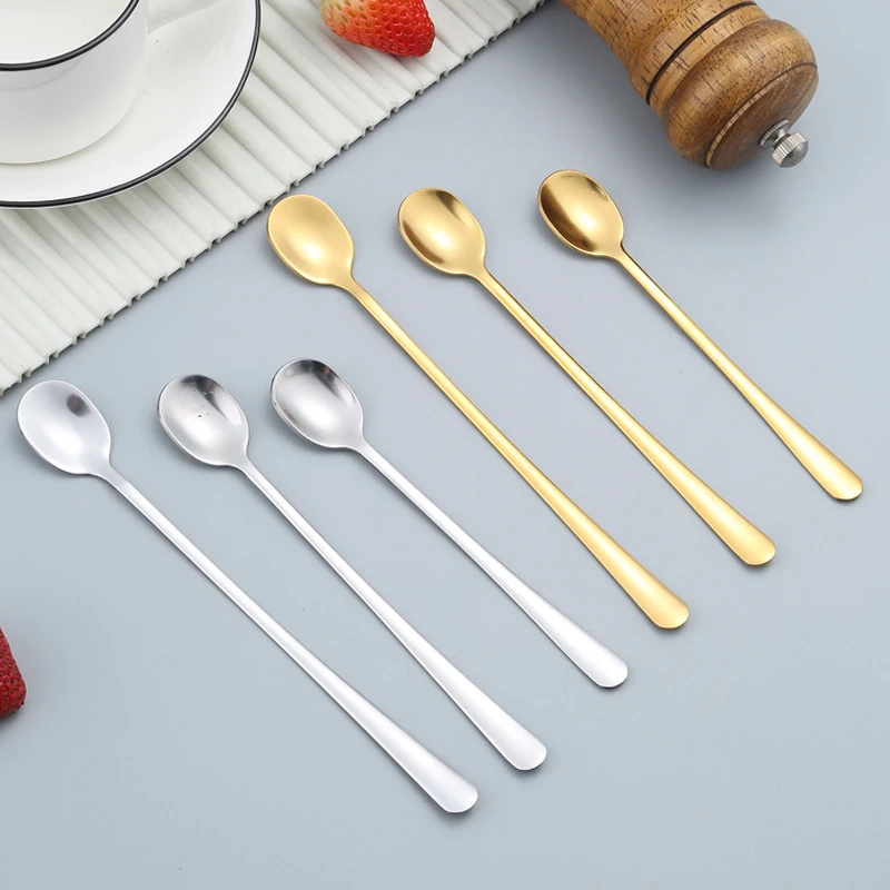 Чай, кофе, суповая ложка для еды, смешивания, перемешивания, чайная ложка с длинной ручкой, ложка для коктейля, мороженого, меда, кухонные столовые приборы