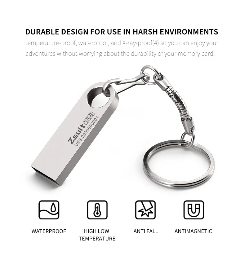 Imagem -04 - Metal Usb 2.0 Flash Drive Disco u Memory Stick Logotipo Personalizado u Disk Presentes 4gb 8gb 16gb 32gb 64gb 100 Pcs Preço de Atacado