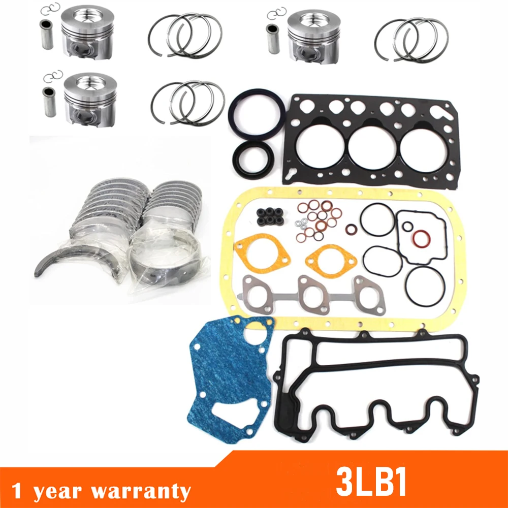 

Overhaul Kit 3LB1 For ISUZU Sumitomo SH30JX Loader Excavator Engine Rebuild Auto Parts