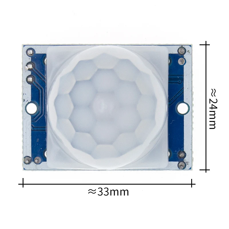 2 szt. Czujnik PIR HC-SR501 dostosuj IR piroelektryczny moduł czujnika ruchu na podczerwień dla Raspberry Pi wykrywanie ludzkiego ciała