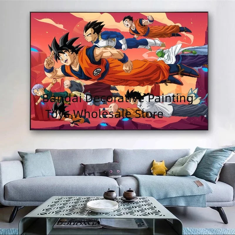 Japan Classics Anime Retro Dragon Ball Character HD Poster Canvas Painting Printing Goku Home Wall Aesthetic Decor Children Gift