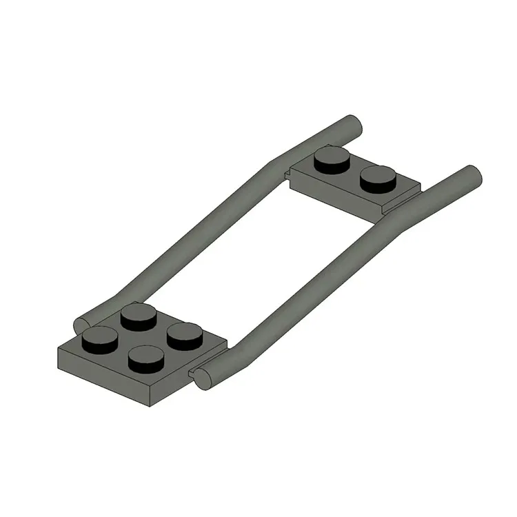 10PCS Building Blocks 2397 Carriage Body Frame 49134 6027996 Dark Gray Accessories MOC Custom DIY Gift Toys