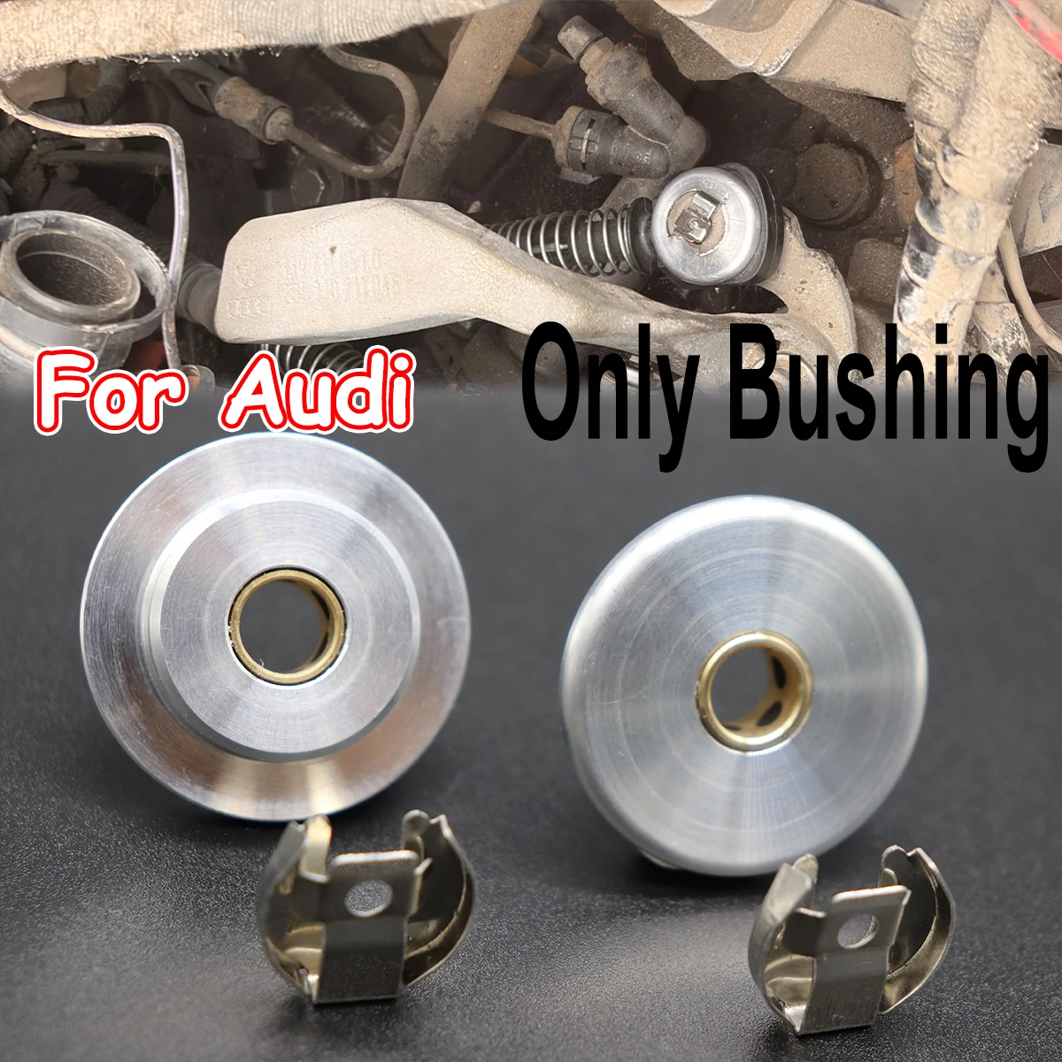 8MM/10MM Aluminum Alloy Upgrade Manual Gear Shift Cable End Rod Linkage W/ Lock Washer Clip For Audi A1 8X A3 8L 8P TT 8N 8J