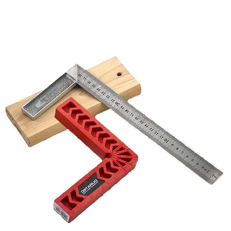 Stainless steel square 90 degree woodworking decoration square bend square L shape corner steel rule by high precision