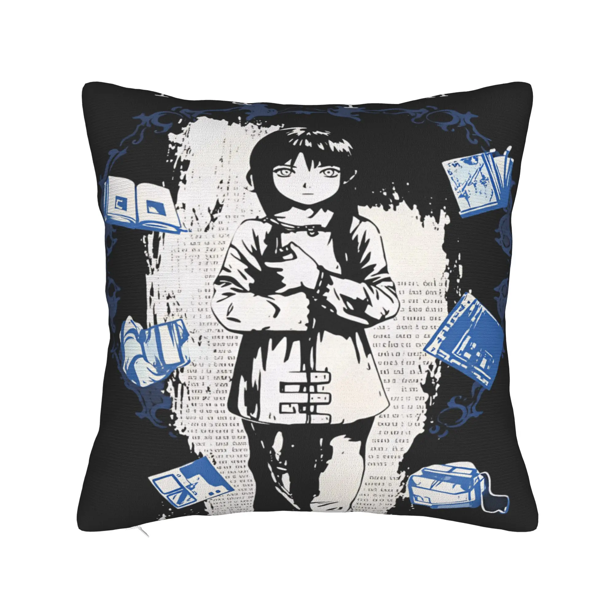 Anime Serial Experiments Lain Pillow Cover  Novelty Pillow Case For Office Car Home Decor Soft Cushion Cover Gift